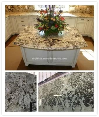 Exotic/Luxury/Brazil Delicatus White Stone Plates Solid Surface/Prefabricated Granite Kitchen/Table/Vanity Top