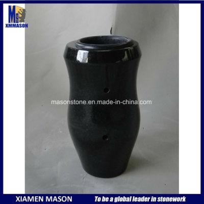 Absolute Black Granite Flower Vases for Graves