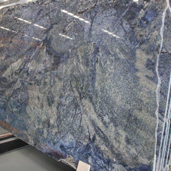 Luxury Villa Design Brazilian Sodalite Blue Granite Kitchen Countertop