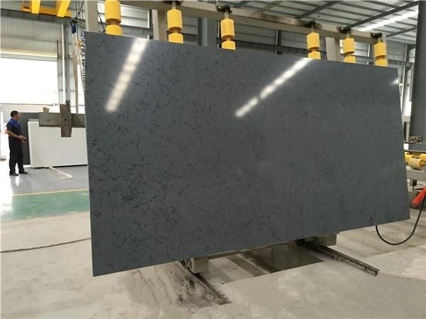 Engineered South Asia Grey Quartz Countertops for Kitchen (YQ-VN509)