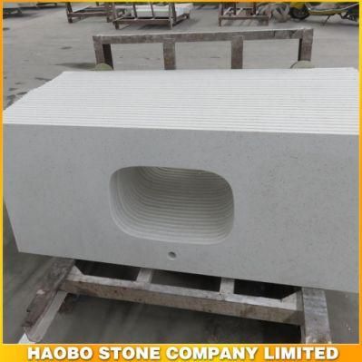 White Quartz Countertop/Vanity Top for Bathroom
