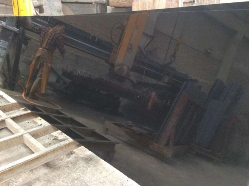 Wholesale Sandblasted/Polished/Honor Red/Gray/Brown Plates and Tiles India Black Granite Countertop Floor Wall Covering