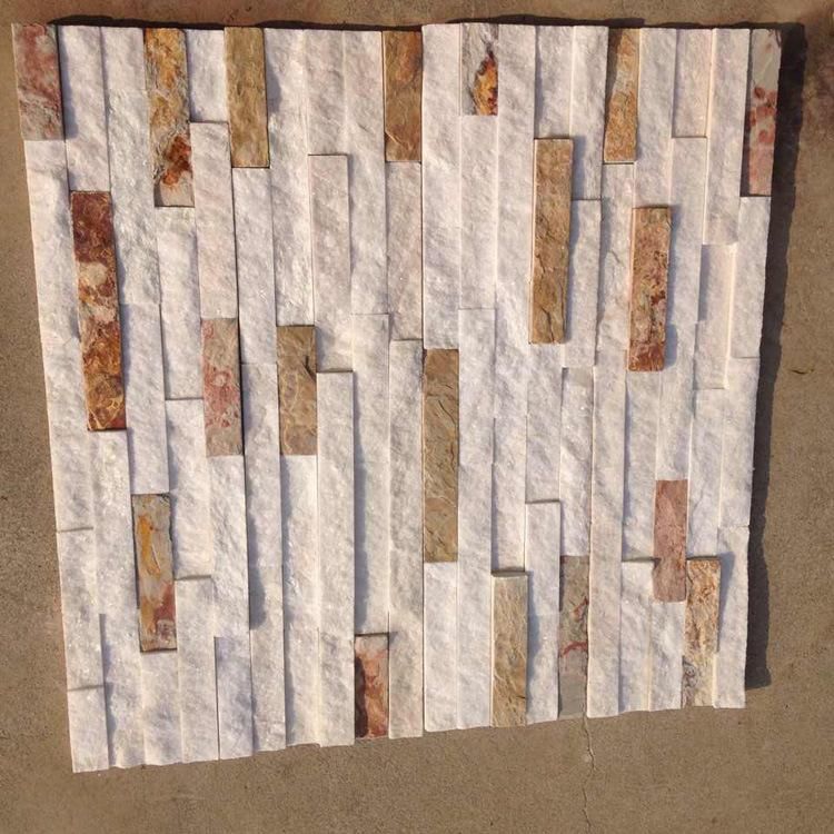 Mixed Stone Slate Interior Wall Panel Decoration
