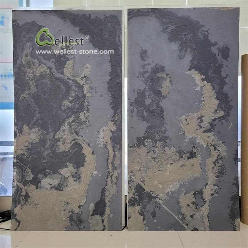 UV Translucent Stone Veneer Sheet Slate Stone Veneer Flexible Slate Stone Veneer