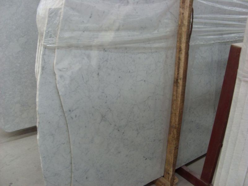 Natural Stone White Marble Bianco Carrara Marble Wall & Flooring Tiles