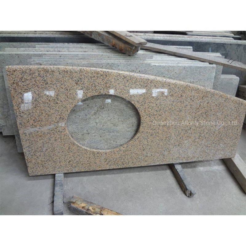 Chrysanthemum Yellow Stone Countertop Granite for Bathroom Vanity