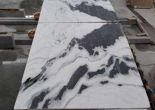 China Natural Panda White Black Marble for Table Countertop Wall Floor Bathroom Kitchen