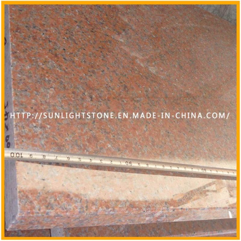 Polishing Tianshan Red Granite Slabs for Floor Tiles or Worktops