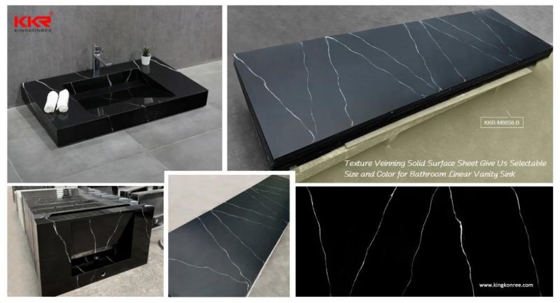 White Marble Customized Bathroom Vanity Top for Hotel Decoration