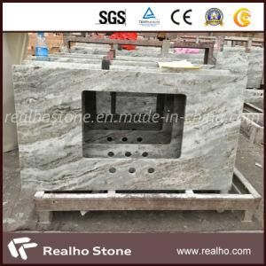 Nature India Stone Fantasy Brown Marble Vanity Top with Large Slab Size