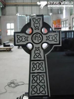 Granite Stone Monument / Tombstone with Custom Design - T30