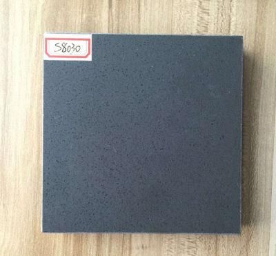 Faux Double Color Quartz Stone / Grey Quartz Stone Slab