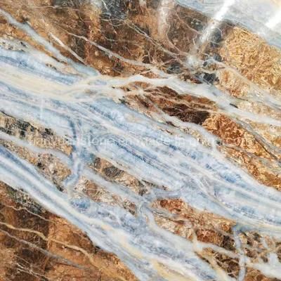 Polished Turkey Blue Jeans Marble with Blue Veins