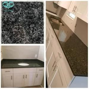Polished Angola Black Granite for Countertop/Kitchen