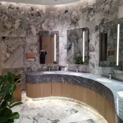Popular Natural Stone Calacatta Grey Marble for Floor Tiles, Wall Panel
