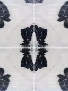 Panda White Marble Slab Book Match