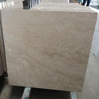 Natural Stone Beige Travertine Filled and Honed for Floor/Wall Slabs/Tiles/Stairs/Sills
