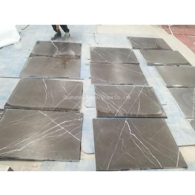 Lobby Pietra Grigia Lucida Marble Slab Grey Marble Wall Design