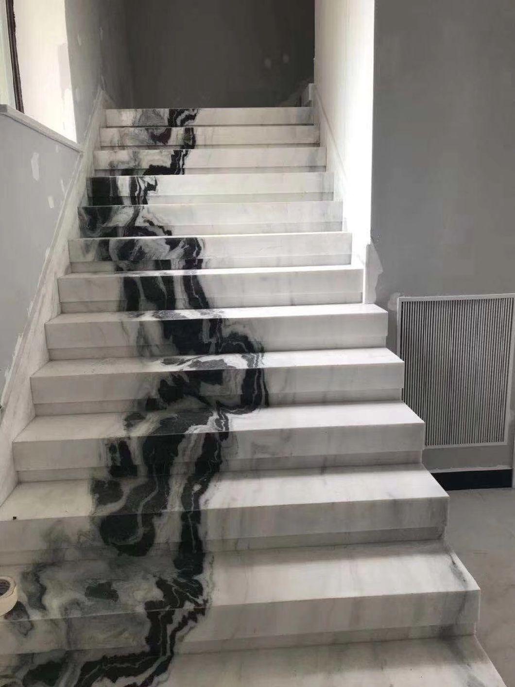 Panda White Chinese Marble Slabs Apartment Interior/Design Flooring/Walling/Countertop/Stairs Tiles/Plates Marble, Big Slabs