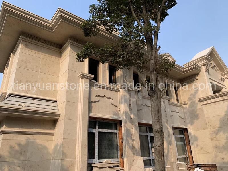 Beige Limestone Flooring Tiles Pavers for Exterior Decoration
