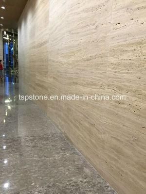 Popular Travertine Stone Slab Tiles for Wall Cladding