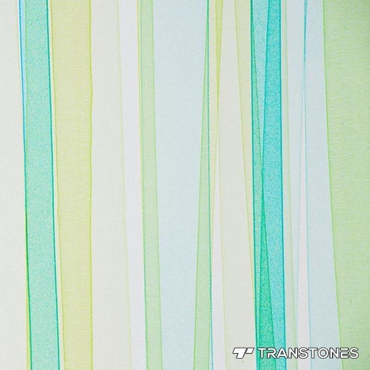 Translucent Light Green Decorated Acrylic Office Wall Divider