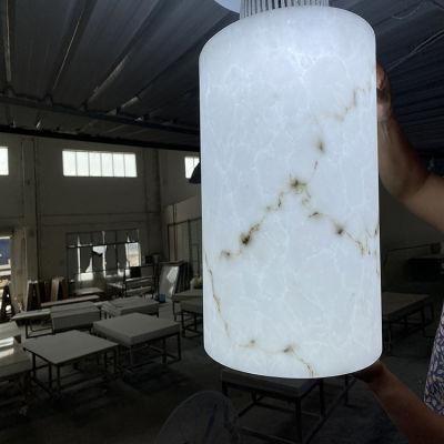 Tanstones Carved Alabaster Lightbox Slab Artificial Stone High Transparent Sheet