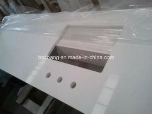 Engineered Stone White Quartz Kitchen Countertop