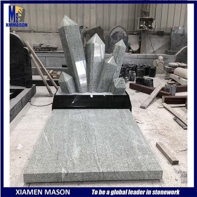 Unique Custom Made Grey Granite Teacher Monument with Chalk Carvings