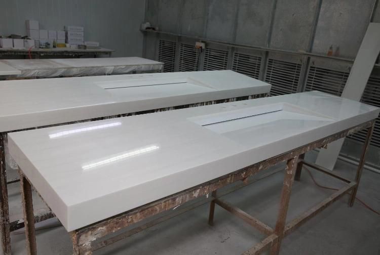 Bathroom Marble Like Vanity Solid Surface Bathroom Vanity Top