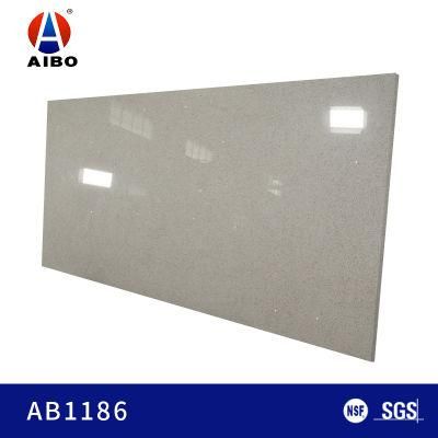 Crystal Grey Non Slippery Floor Tile Glass Quartz