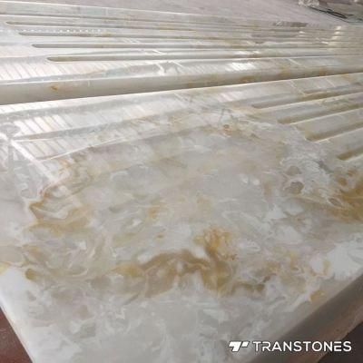 Alabaster Acrylic Sheet Cut-to-Size for Home Decors Wall Panel