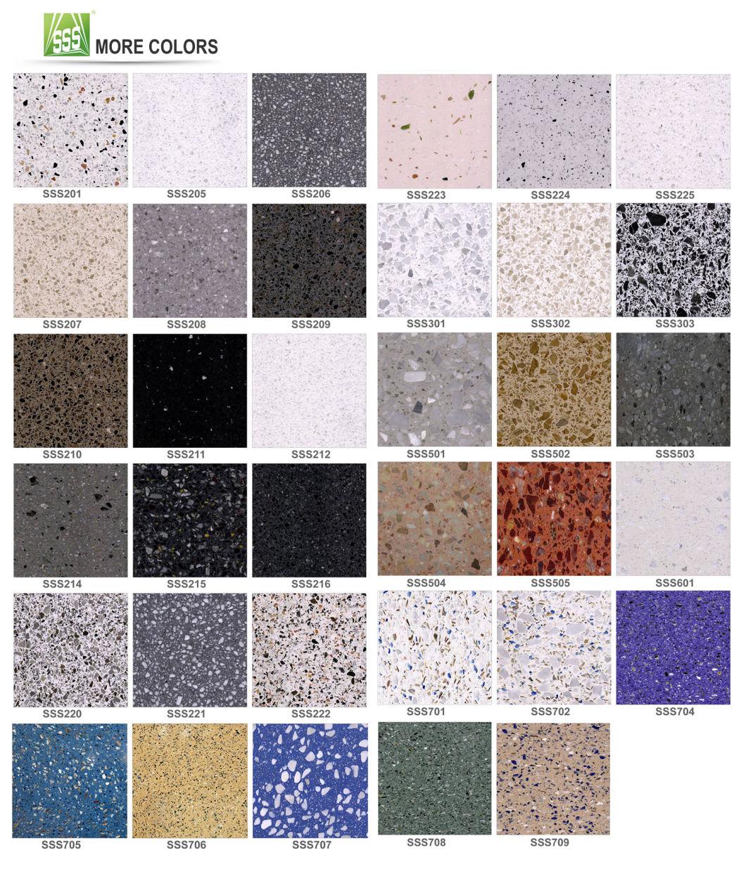 Green Terrazzo Big Slab for Decoration and Floor Paving
