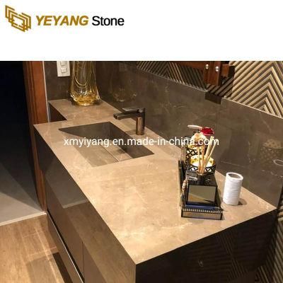 Dark Grey Marble Building Material Bathroom Polished Countertop
