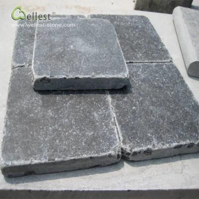 Chinese 10X10 Tumble Bluestone Cobbles, Cobblestone