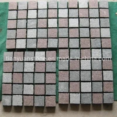Granite Cobblestone Paver Mats for Courtyard Pavement Stone