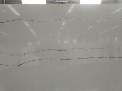 Hot Sale Snow White Quartz Stone Countertop, Kitchen Countertops and Tables