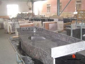 Tan Brown Granite Stone Vanity Top for Bathroom