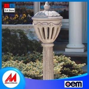 Professional Wholesale Customizable Marble Stone Lamp Post