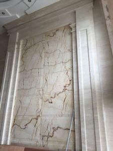 Imported Marble Miracle Beige Slab for Hotel and Building Materials