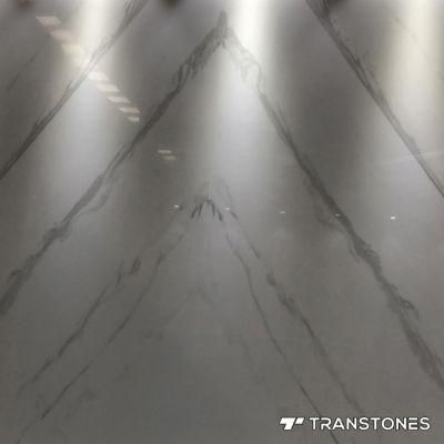 Transtones Polished Decorative Bookmatched Faux Stone Feature Alabaster Wall
