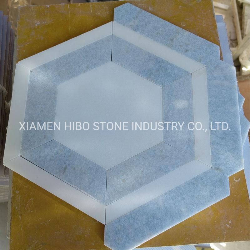 Bianco Carrara/Eastern White/Thassos White Marble 1X1 Square Field Tile Mosaics