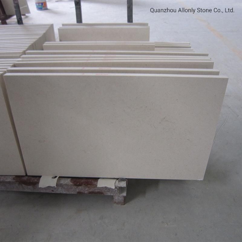 Exterior Honed Stone Tile Cream Bello Limestone Facade Wall Cladding