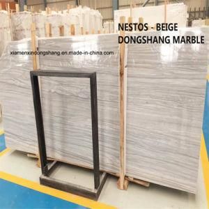 Nestos Wooden Marble Slabs/Tiles for Walling/Flooring/Countertop/Kitchen/Bathroom/Wood Marble