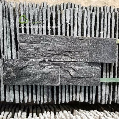 Factory Price Z Shape Charcoal Quartzite Thin Tile 15X35