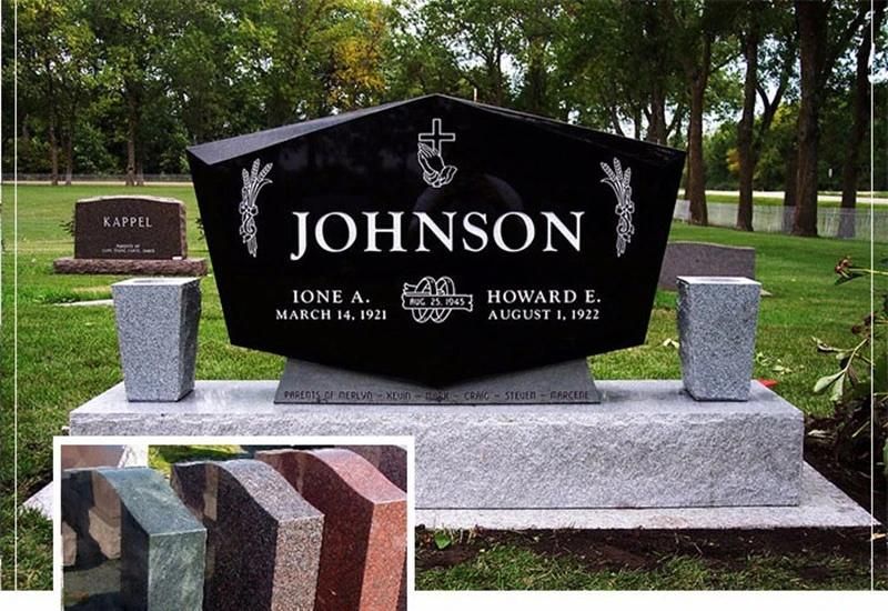 G623/G664/G603/G654/Blue Pearl/China Black/Aurona/Bahama Blue Granite Headstone/Momument/Gravestone/Tombstone of American/Romania/Poland/Ireland Style