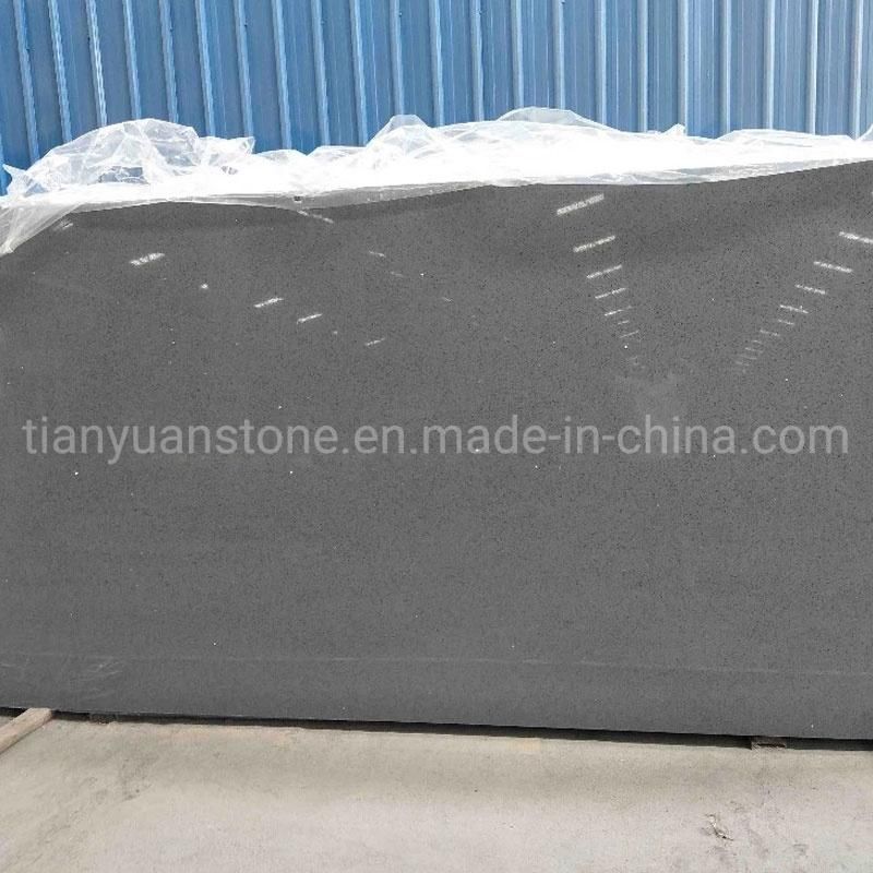 Artificial Grey Calacatta Polished Quartz Stone for Flooring and Kitchen Countertop