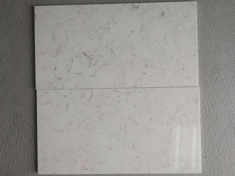 Artificial Marble Look Engineered White Quartz Stone (SQ6012 Salar)