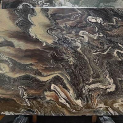 Natural Stone Landscape Purple Marble for Home/Kitchen Decoration
