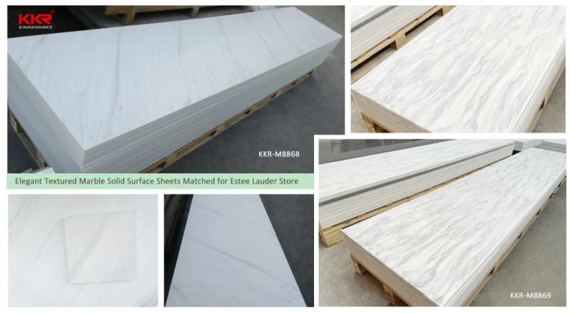Texture Pattern Marble Looks Sparkle Solid Surface Sheet for Countertop & Kitchen Top/Wall Panels